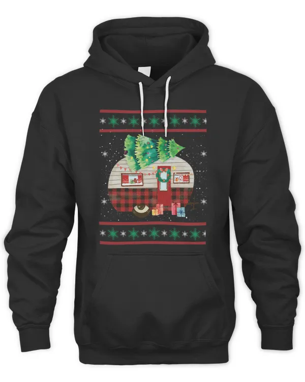 Christmas Tree Camping Funny Gift Camper 4179 T-Shirt