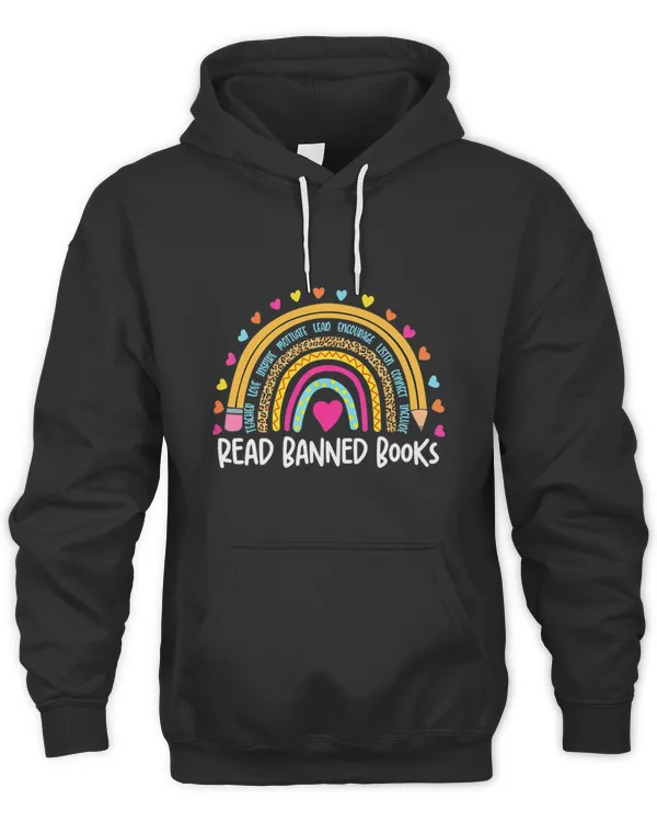 I read banned books T Shirt Rainbow readers reading gift5783 T-Shirt