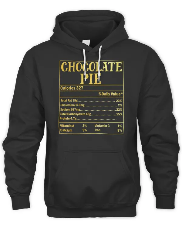 Chocolate Pie Nutrition Facts Matching Family Thanksgiving T-Shirt