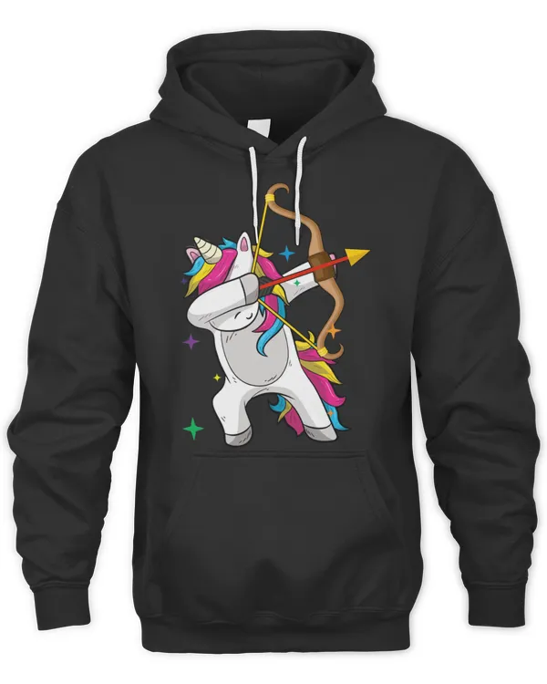 Dabbing Unicorn Archer Archery Bow Arrow Gift T-Shirt