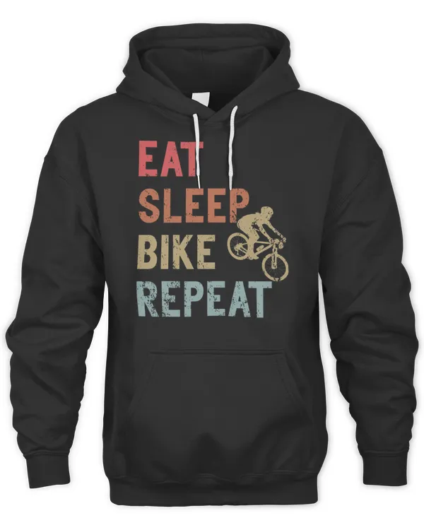 Eat Sleep Bike Repeat Retro Bicycle Biker Cycling T-Shirt