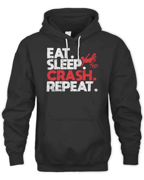Eat Sleep Crash Repeat Bicycle Crash Cycling T-Shirt