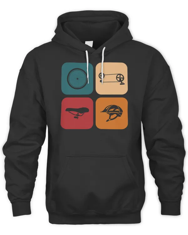 Retro Cycling Cyclist Bicycle Parts T-Shirt