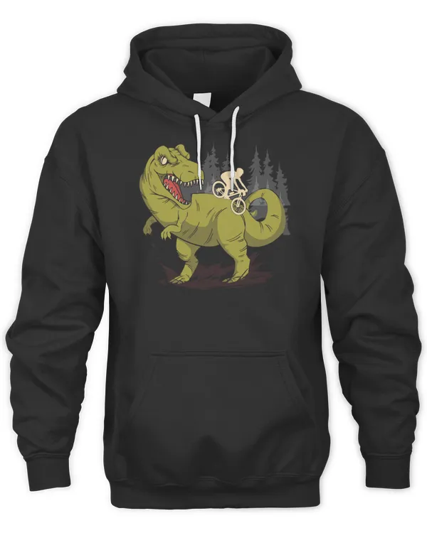 Mountain Bike Dino T-Rex Bicycle T-Shirt