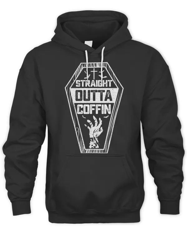 Straight Outta Coffin Funny Halloween lazy Vampire costume T-Shirt