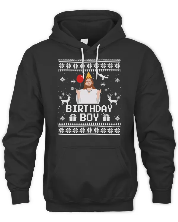 Christian Happy Birthday Jesus Birthday Boy Ugly Christmas Sweater T-Shirt