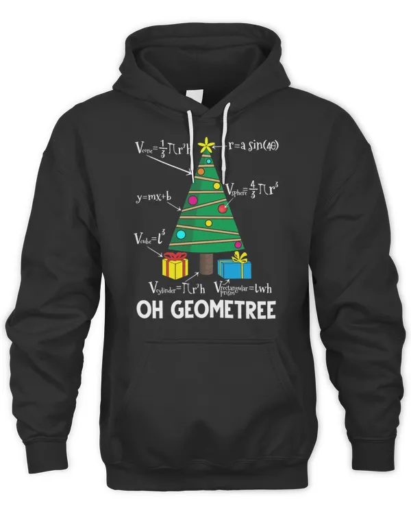 Christmas Geometry Oh Geometree Funny Math Teacher T-Shirt