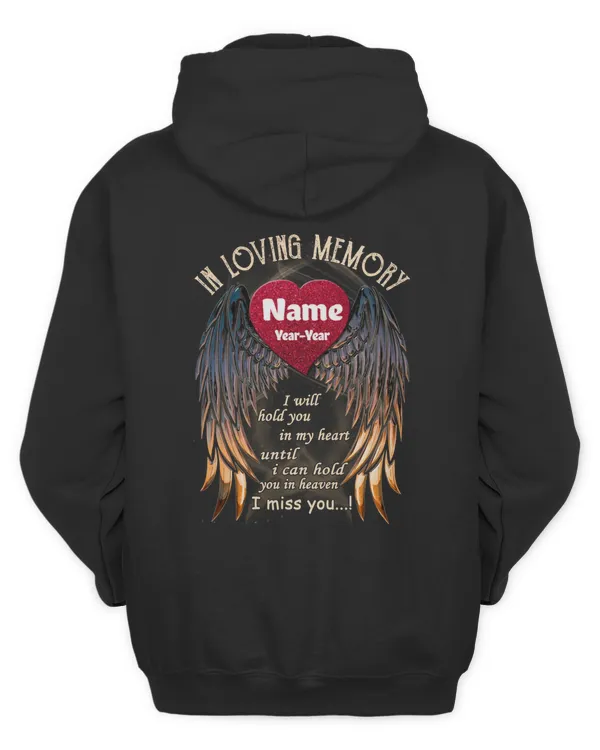 PERSONALIZATION - Back - i will hold you in my heart, until i can hold you in heaven