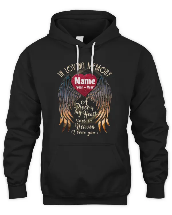 PERSONALIZATION - In Memory loving -  A Piece Of My Heart Lives In Heaven