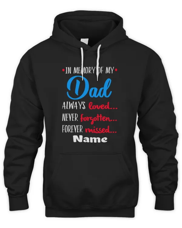 PERSONALIZATION  - In Memory Of My Dad Always Loved Never Forgotten Forever Missed Father