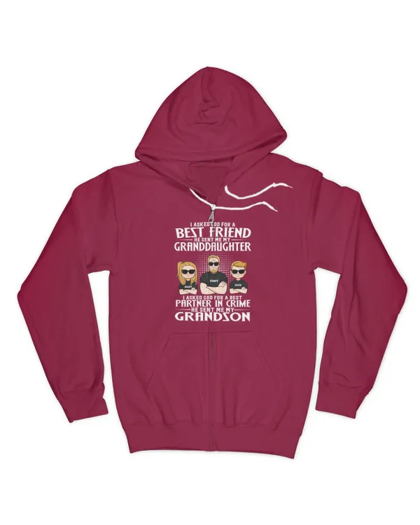 I Asked God - Personalized Shirt - Gifts For Grandpa, Gifts Idea For Grandpa
