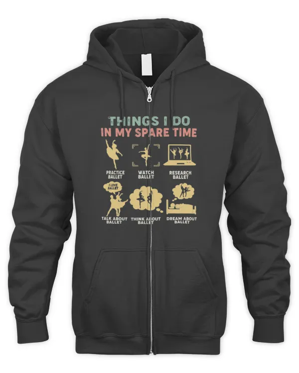 Ballet_Things_I_Do_In_My_Spare_Time - Men's Zip Hoodie Men's Zip Hoodie