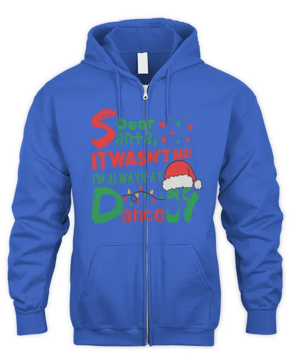 Dear Santa it Wasn't me - Men's Zip Hoodie Men's Zip Hoodie