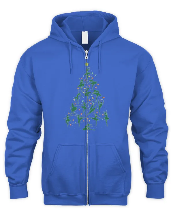 ballet christmas tree - Men's Zip Hoodie Men's Zip Hoodie