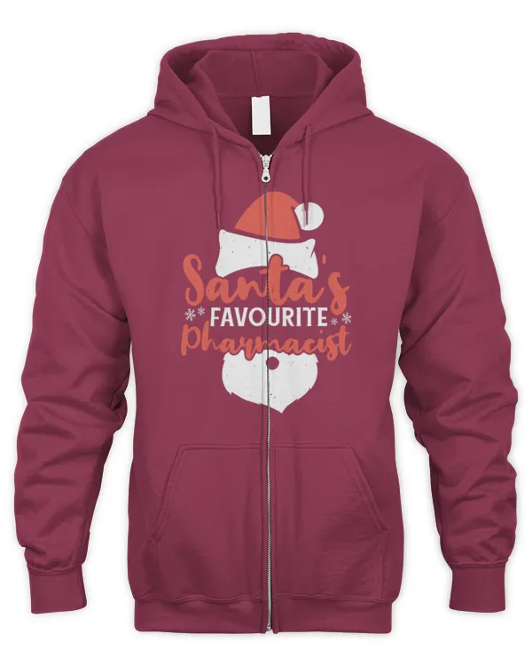Cute Pharmacist Stud Christmas Santas Favourite 3 - Men's Zip Hoodie Men's Zip Hoodie