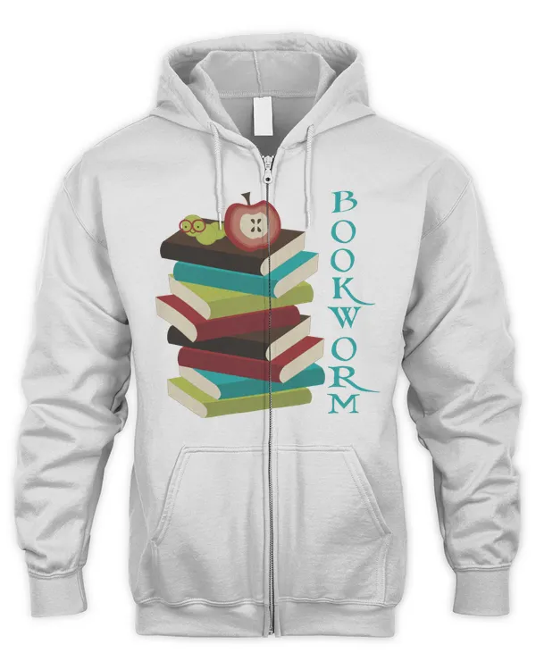 Bookworm Book Lover T-Shirt - Men's Zip Hoodie Men's Zip Hoodie
