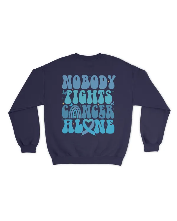 Nobody fights cancer alone shirt