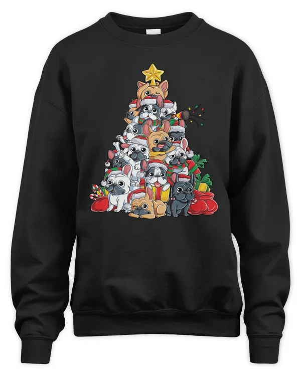 French Bulldog Christmas Tree