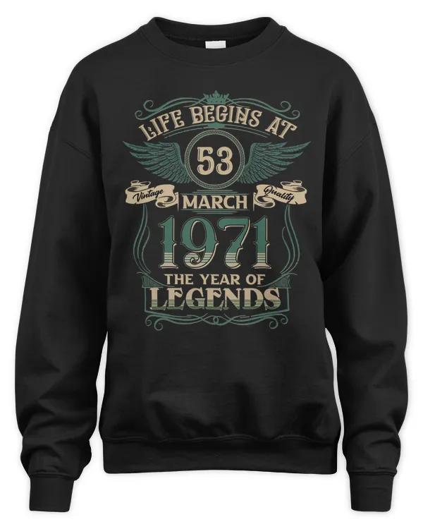 Life Begins At March 1971 The Year Of Legends USA10