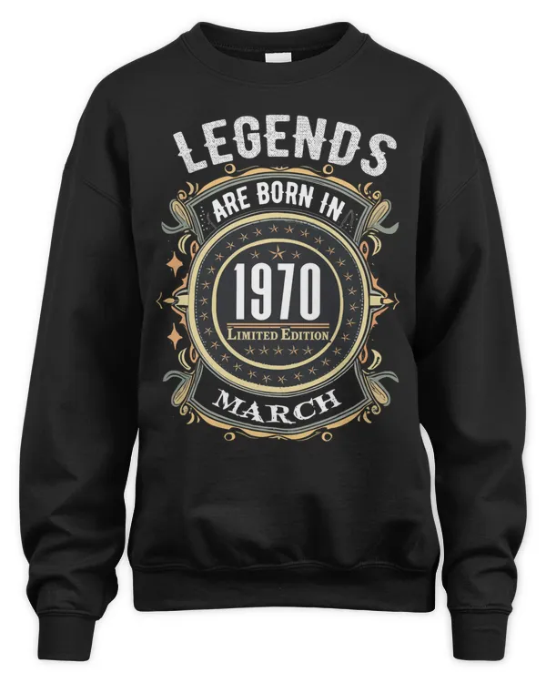 Legends Are Born In 1970 Limited Edition USA38 Mar