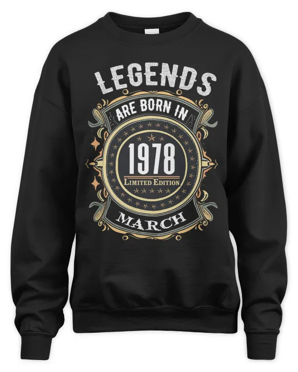 Legends Are Born In 1978 Limited Edition USA38 Mar