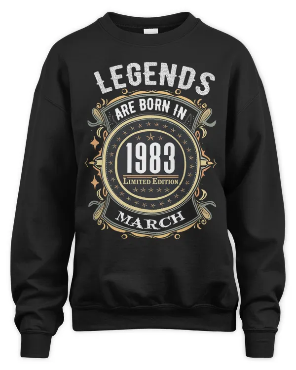 Legends Are Born In 1983 Limited Edition USA38 Mar