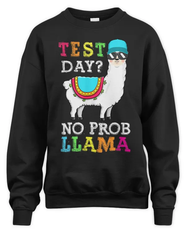 Llama Lover test day no probllama llama teacher testing day s