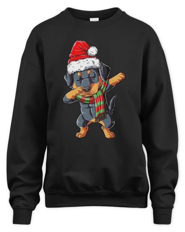 Dabbing Rottweiler Christmas