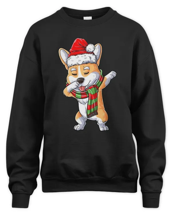 Dabbing Corgi Christmas