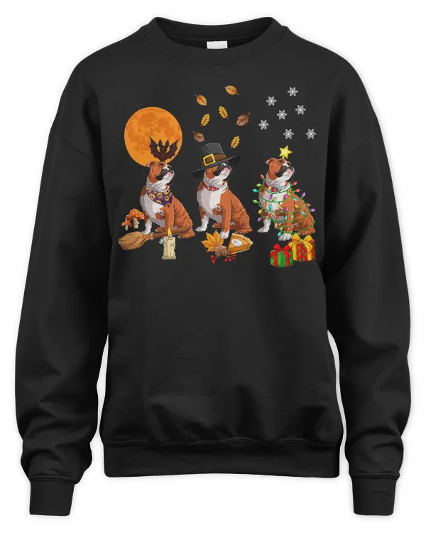 English Bulldog Bulldog Dog Happy Halloween Thanksgiving Xmas 146 Dog Lover