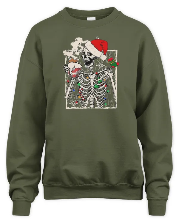 Dead Inside Skeleton Coffee Christmas