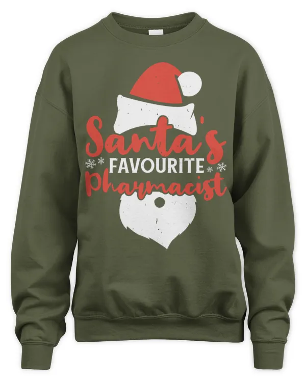 Cute Pharmacist Stud Christmas Santas Favourite 3 - Unisex Sweatshirt Unisex Sweatshirt
