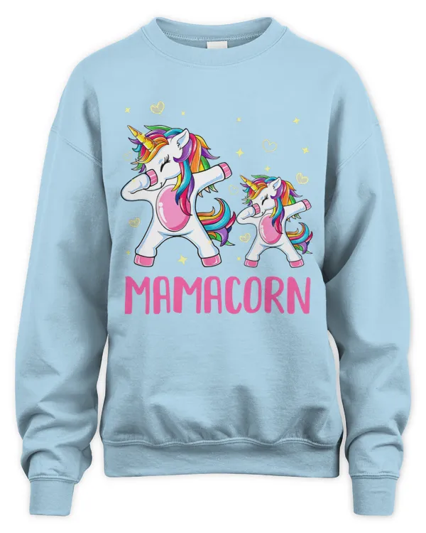 Funny Mamacorn Unicorn Costume Mom Mother's Day Shirt - Unisex Sweatshirt Unisex Sweatshirt