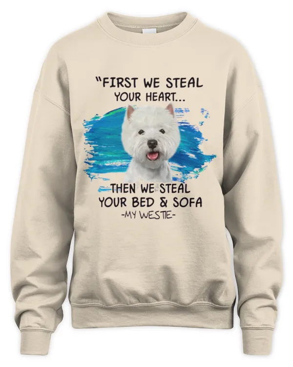 Westie_steal_your_heart - Unisex Sweatshirt Unisex Sweatshirt