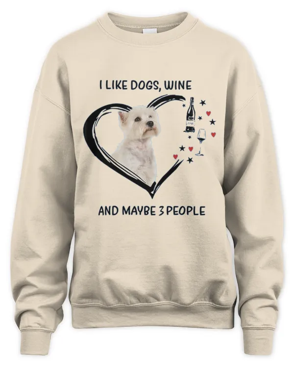 Westie_Wine_And_Maybe_3_People - Unisex Sweatshirt Unisex Sweatshirt
