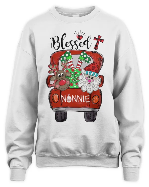 Blessed Nonnie Red Truck Reindeer Santa Claus Blessed Nonnie Red Truck Reindeer Santa Claus