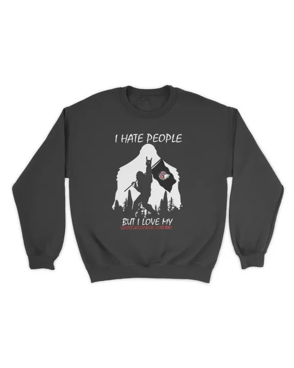 Rouyn-Noranda Huskies Bigfoot Funny Quote I Hate People