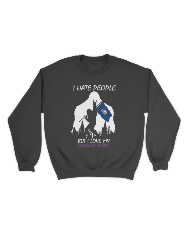 Saginaw Spirit Bigfoot Funny Quote I Hate People