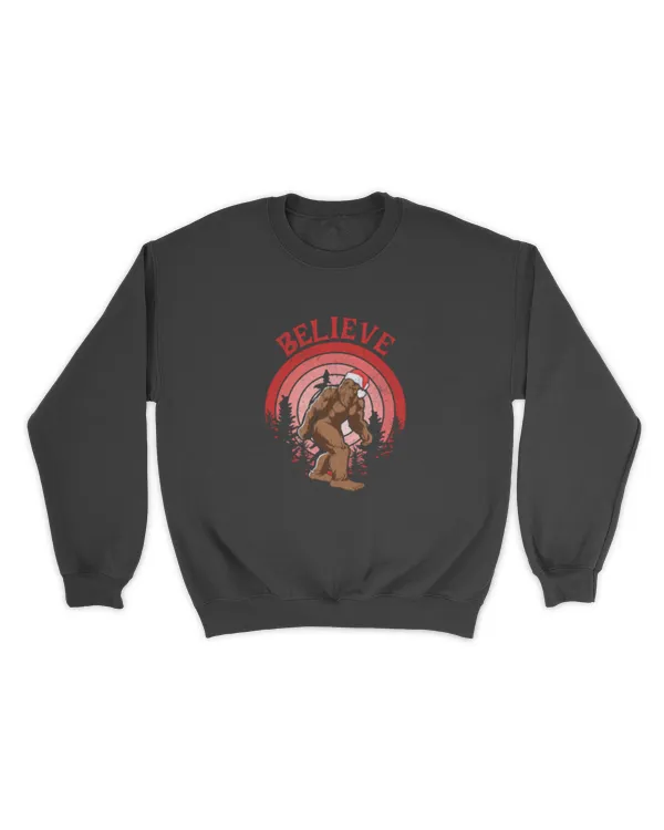 Believe Christmas Bigfoot Classic T-Shirt