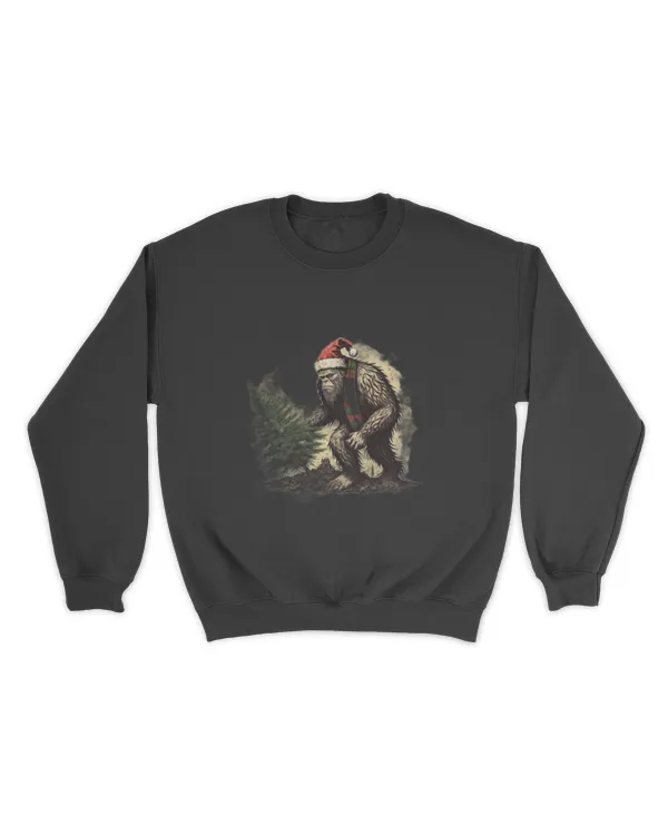 Holiday Bigfoot Believes in Santa Claus Classic T-Shirt
