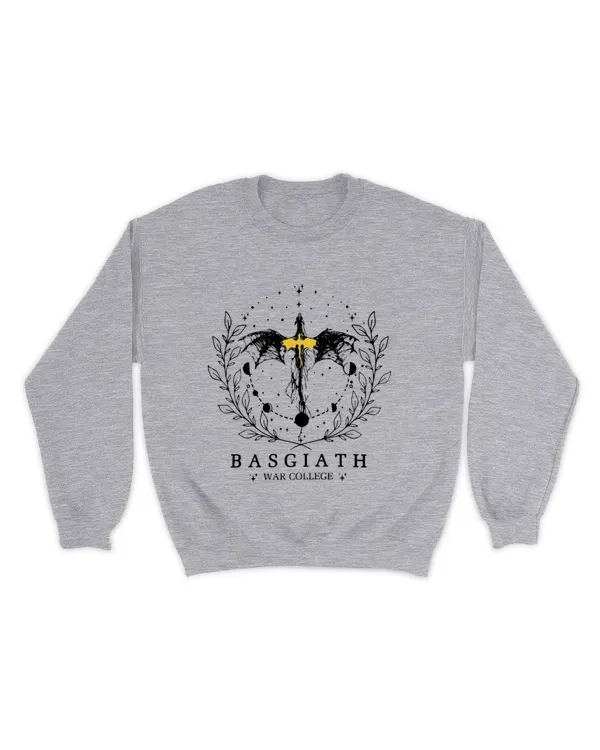 Basgiath War College 2-Sided Sweatshirt, Fourth Wing Shirt, Dragon Rider Shirt, Fourth Wing Hoodie, Bookish Shirt