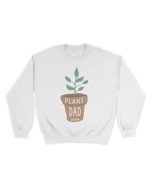 Personalized Plant Dad Gardening T-Shirt