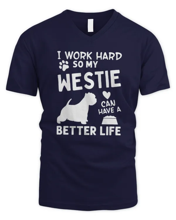 Exclusive Edition #westie 200603 - Men's V-Neck T-Shirt Men's V-Neck T-Shirt