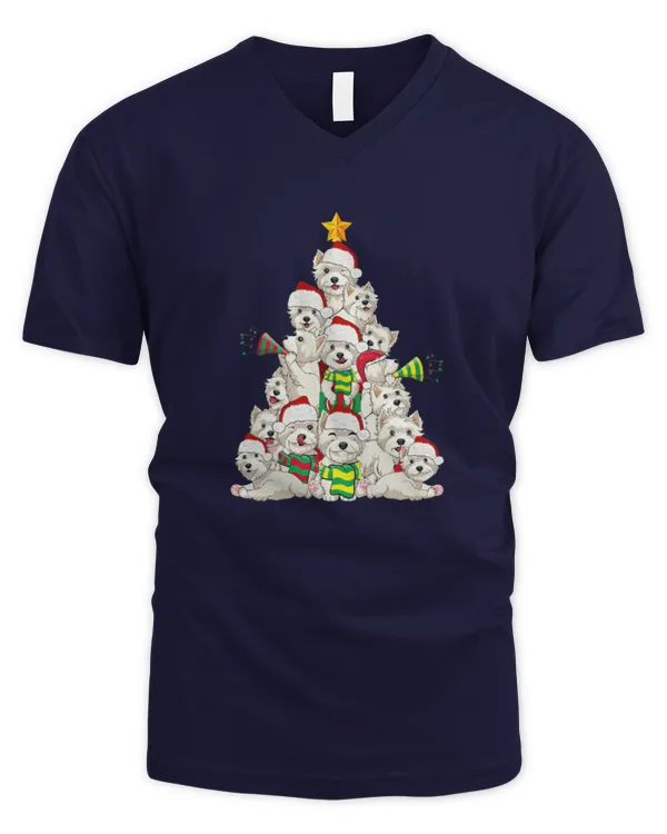 Exclusive Edition #Westie 61024 01 - Men's V-Neck T-Shirt Men's V-Neck T-Shirt