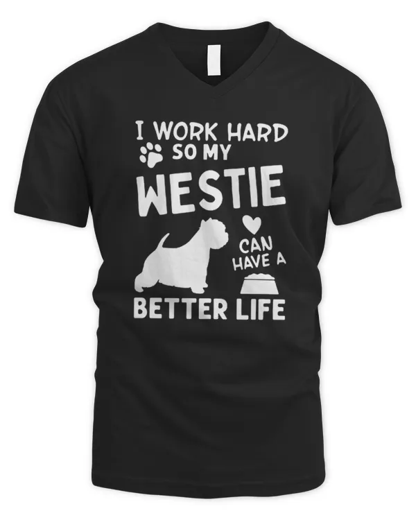 Exclusive Edition #westie 200603 - Men's V-Neck T-Shirt Men's V-Neck T-Shirt