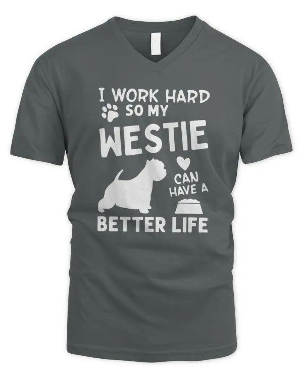 Exclusive Edition #westie 200603 - Men's V-Neck T-Shirt Men's V-Neck T-Shirt