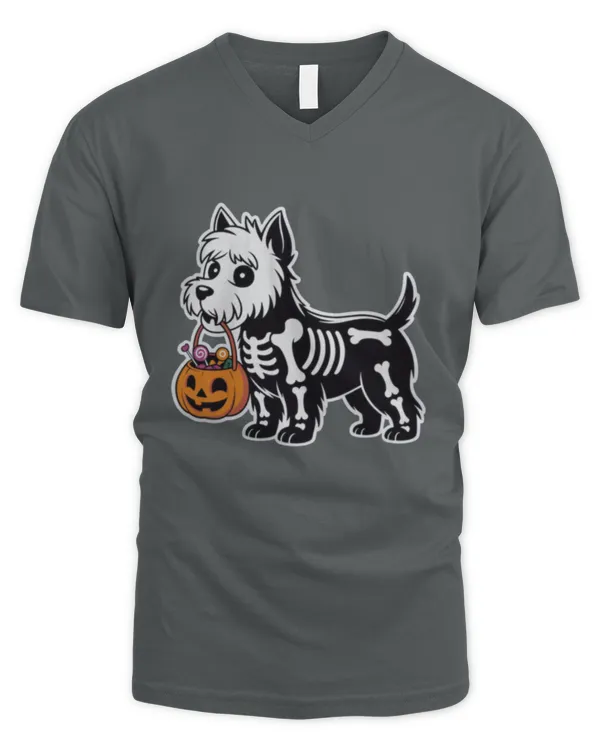 Westie halloween - Men's V-Neck T-Shirt Men's V-Neck T-Shirt
