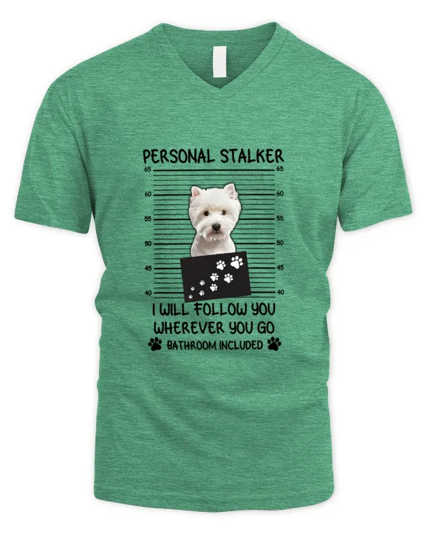 Exclusive Edition #Westie 23111704 - Men's V-Neck T-Shirt Men's V-Neck T-Shirt