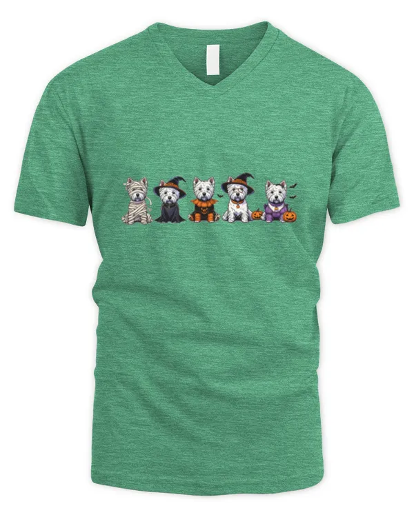 Westie halloween 2 - Men's V-Neck T-Shirt Men's V-Neck T-Shirt