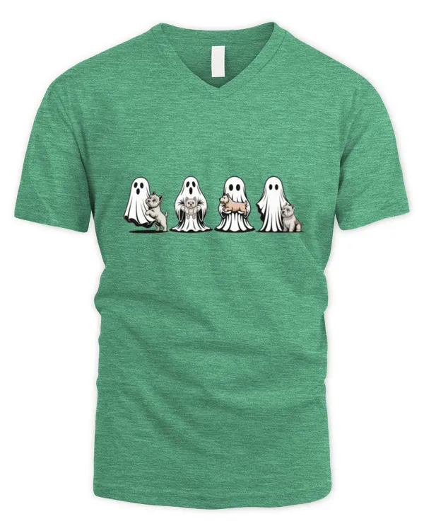 Westie ghost - Men's V-Neck T-Shirt Men's V-Neck T-Shirt